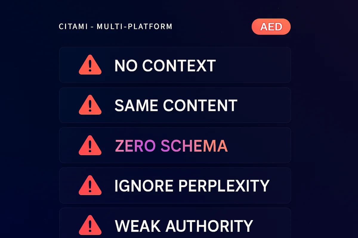 Ogni AI Ha le Sue Fonti Preferite: Guida Multi-Piattaforma AEO — gli errori comuni