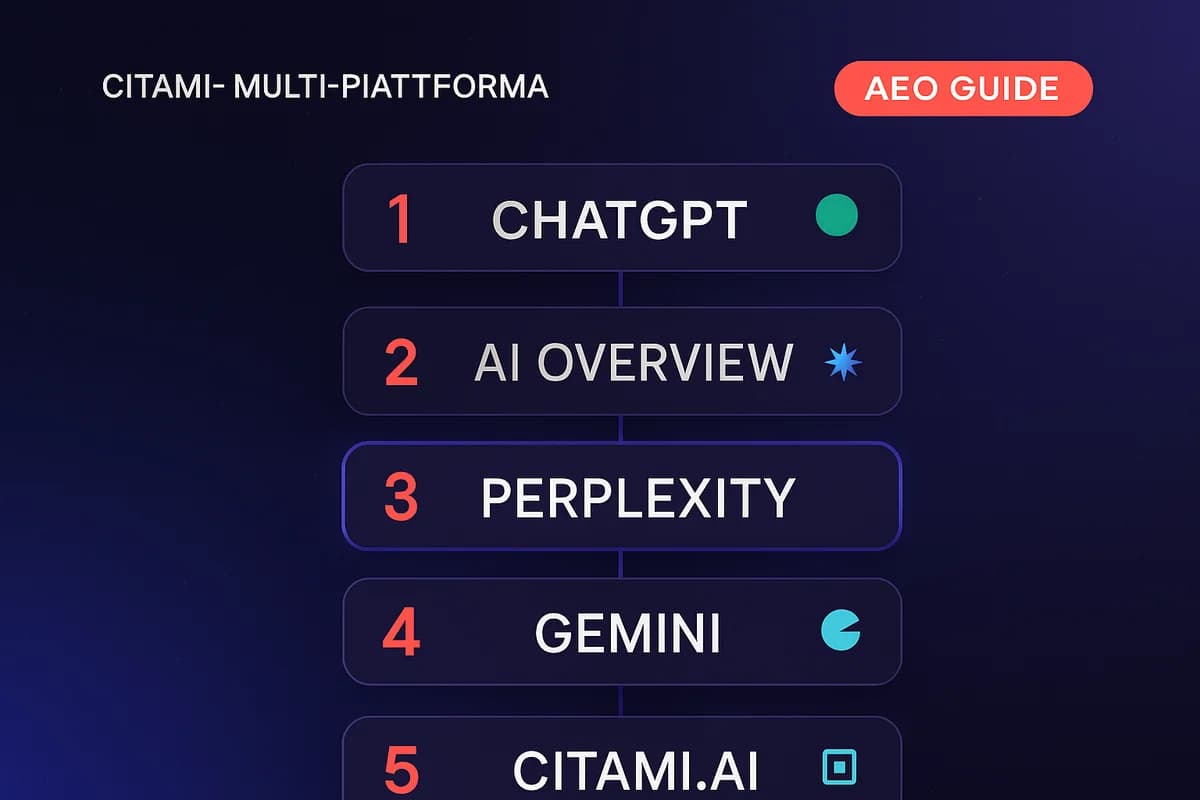 Ogni AI Ha le Sue Fonti Preferite: Guida Multi-Piattaforma AEO — il framework operativo