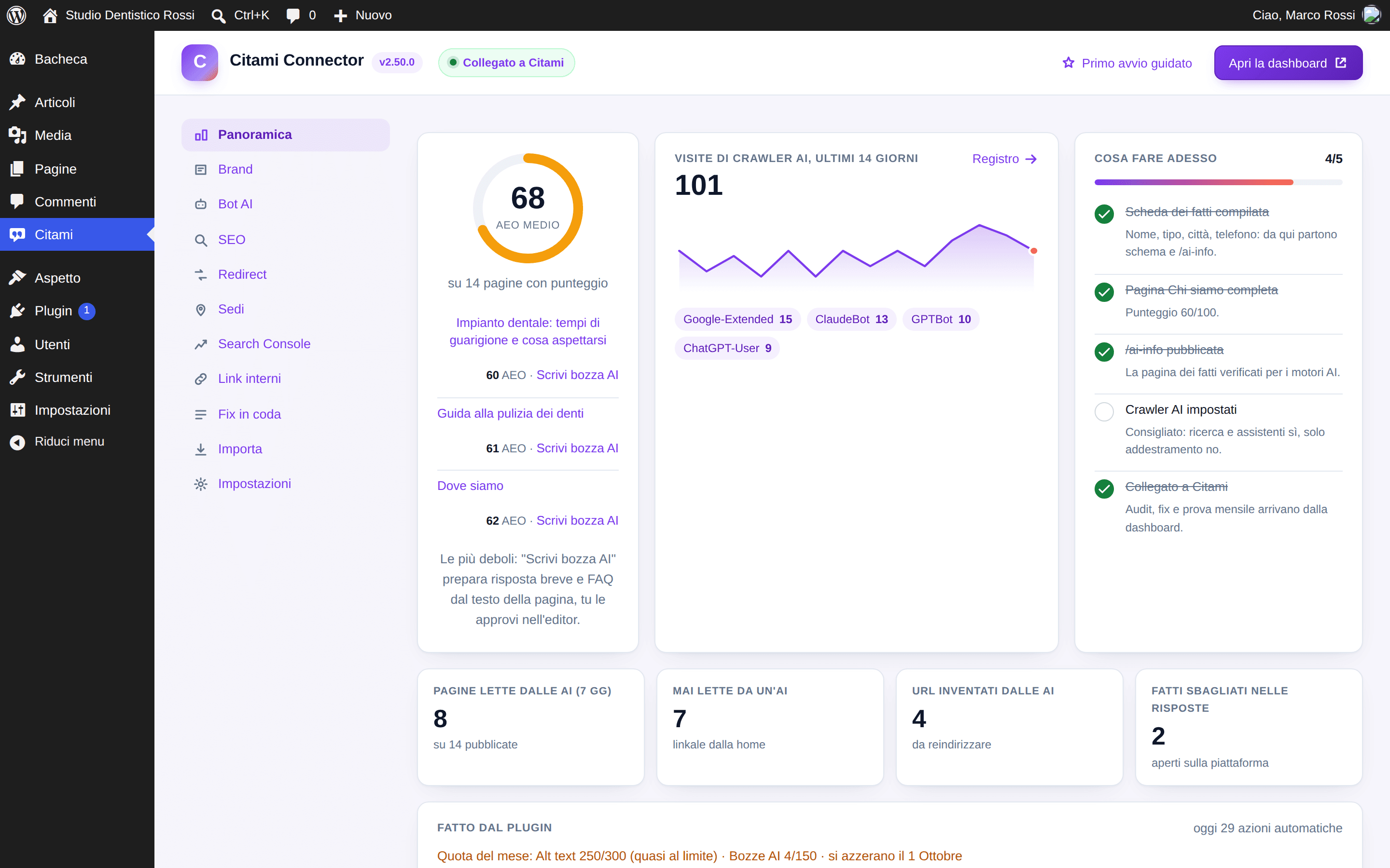 La Panoramica del plugin Citami Connector